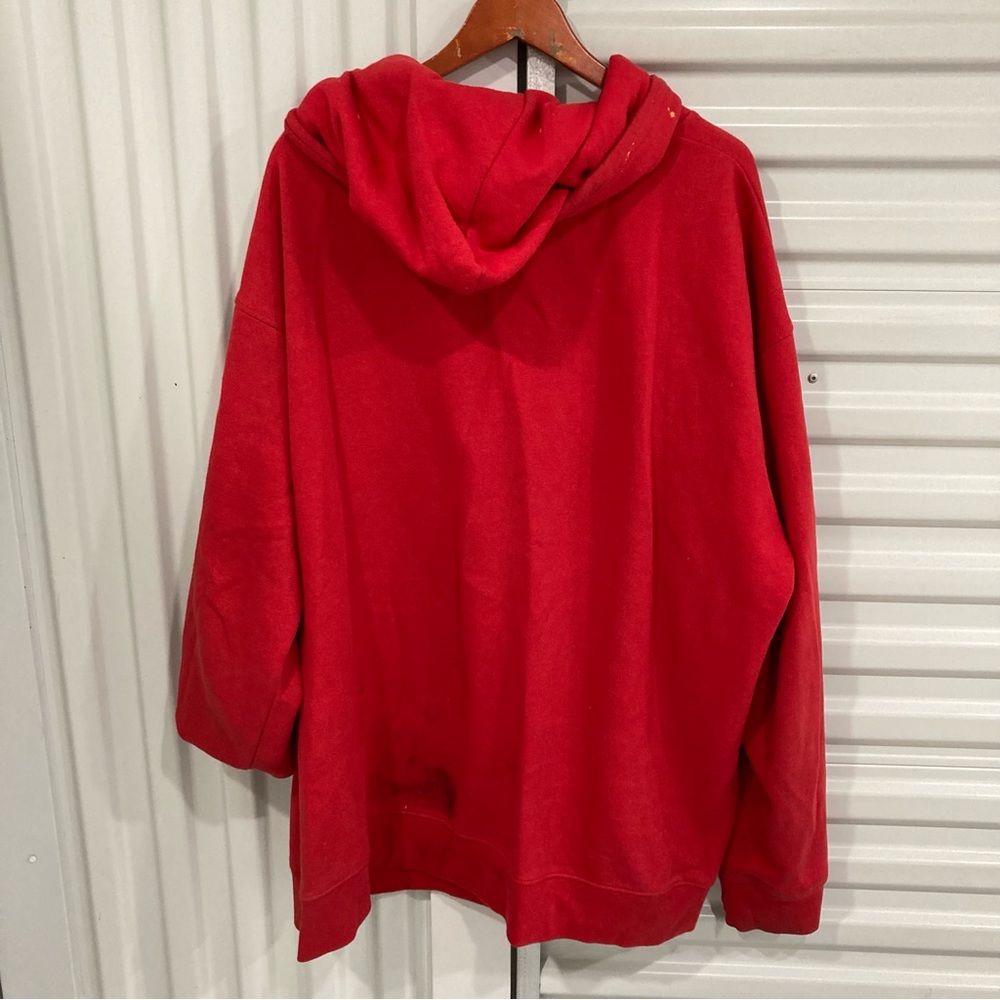 Staple Red Hoodie with Sequin Bird Design - Picture 12 of 14